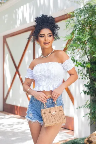 Blusa Ciganinha Moda Ver o Ombro A Ombro Tomara Que Caia Top