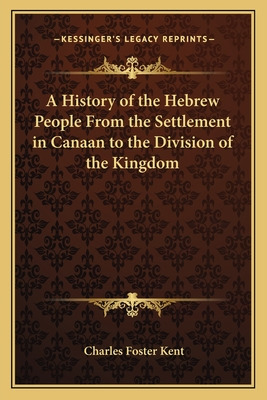 Libro A History Of The Hebrew People From The Settlement ...
