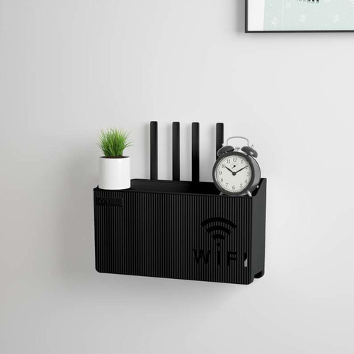 Soporte De Pared Para Enrutador Wifi Caja De Almacenamiento