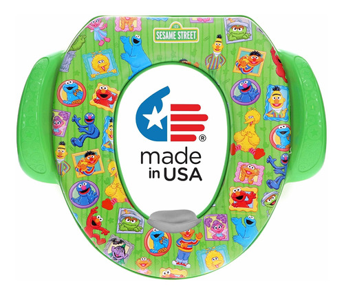 Sesame Street Asiento Potty Suave, Amigos Enmarcados.