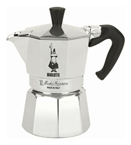 Bialetti 6800 moka Express Percolator, Plateado, 1 Taza, 1