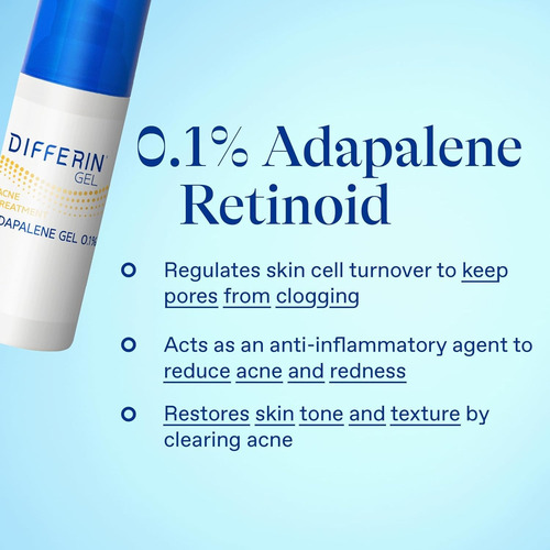 Differin Gel Pump 15gr Tratamiento Antiacné 0.1% 30 Días