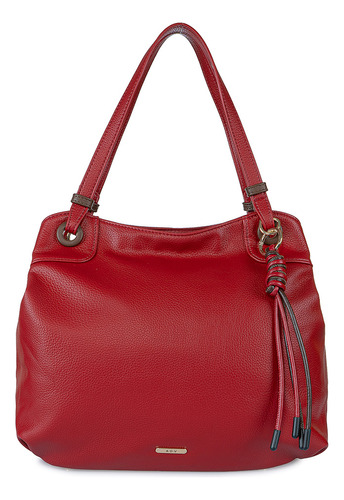 Cartera Grande Casual Mujer Ann D Vian Rojo Fio-cj34