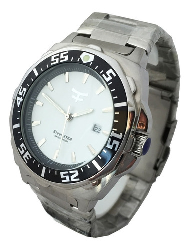 Reloj Kosiuko Hombre Caballero Acero Calendario Ksk 778b-011