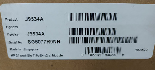 Modulo De Expansion Hp Procurve J9534a