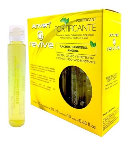 Anven Ampolleta Fortificante Cabello Mas Fuerte Y Resistente