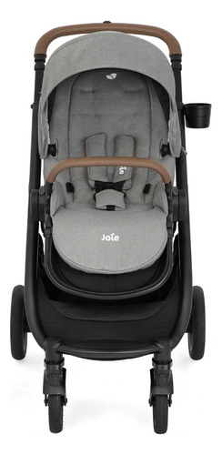 Carrinho De Bebê Travel System Trio Versatrax E - Joie Cor Pebble Cinza Chassi Preto