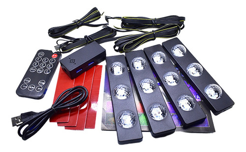 1 Lámpara De Atmósfera De Automóvil Con Luz Led Para Tablero