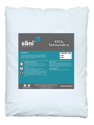 Sal Dispersante, Edta Tetrasódico 1 Kg