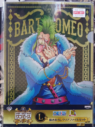 Folder One Piece Bartolomeo Y Cavendish Ichiban Kuji L