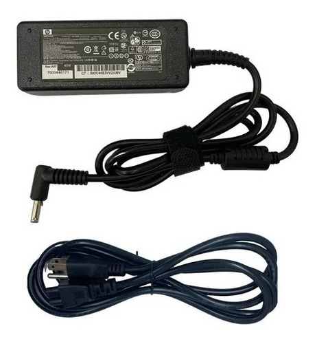 Imagen 2 de 5 de Cargador Para Laptop Hp 19.5v 2.31a 45w Punta Azul Calidad