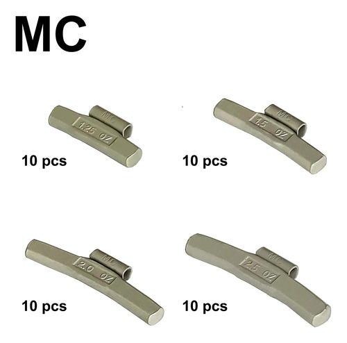 Kit De Peso De Rueda Mc-m40 40 Piezas