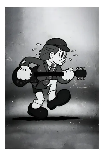 Cuadro Dibujos Animados - Angus Young Disney - Db0029