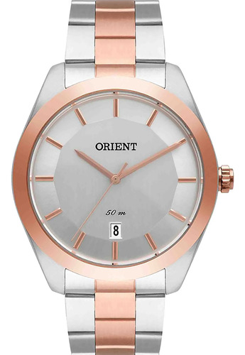 Relógio Orient Masculino Mtss1102 S1sr Calendario Aço Misto 