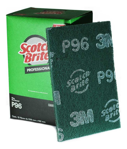 Fibra Scotch 3m P96 Caja Con 12 Piezas Verde