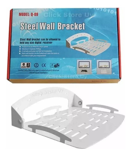 Soporte Canalera Dvd De Metal Para Pared Plegable