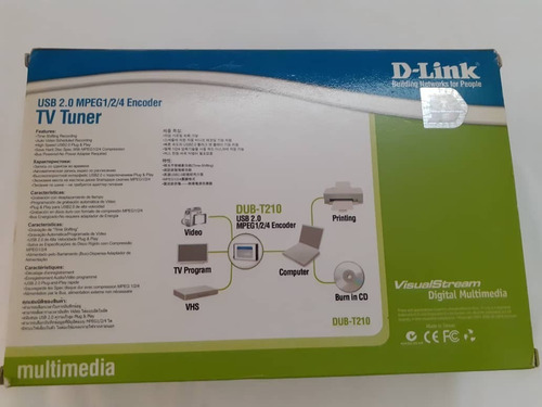 Imagen 2 de 4 de Capturadora De Videos Tv Tuner Dub -t210