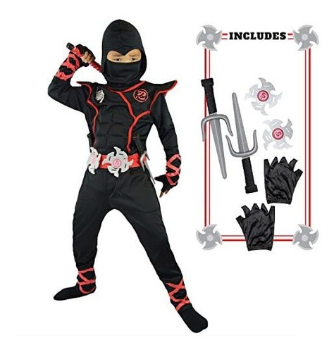 Disfraz Ninja Deluxe Para Niños