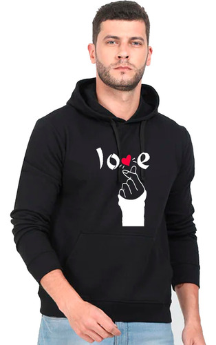 Poleron Canguro Unisex 136 Love Coreano