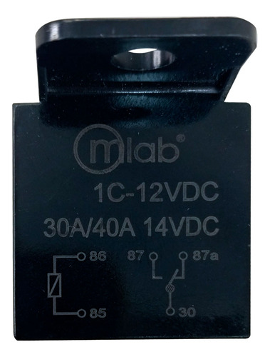 Relay Interruptor 30/40a 5 Pines Mlab Pack 5 Unidades/ Nx