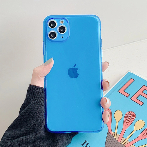 Funda Protector iPhone Candy Neon Resistente Airbag Case 3d