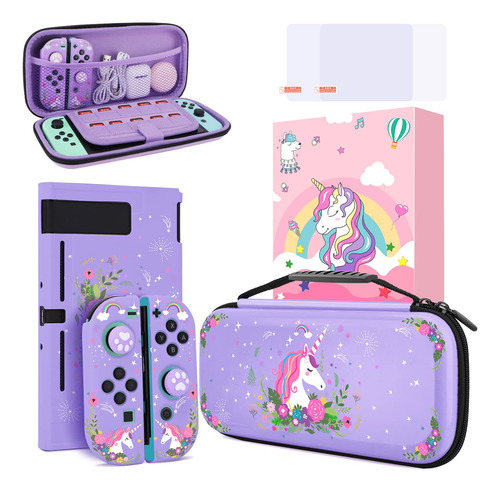 Homicozy Funda De Protección De Unicornio Para Nintendo Sw.