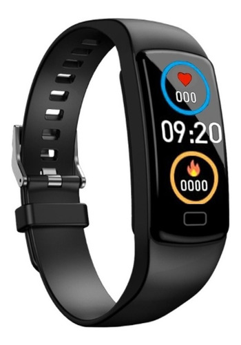 Smartwatch Goufit Y9 you 0.96", malla  negra de  silicona