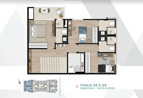 Imagem 4 de 30 de Cobertura Com 3 Dormitórios À Venda, 136 M² Por R$ 1.286.900,00 - Alto Da Glória - Curitiba/pr - Co0474