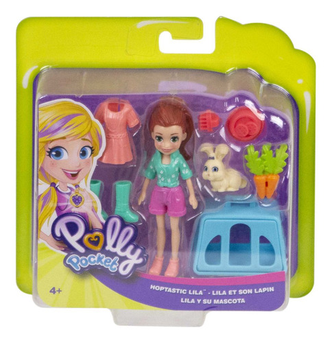Boneca Lila Com Bichinho Gdm11 Polly Pocket Mattel