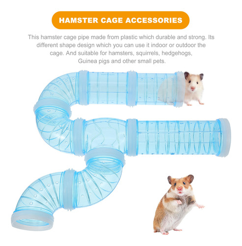 1 Juego De Jaulas Externas Para Hámsteres Hamster Tubes Adve