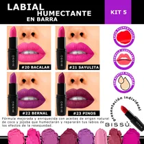 Comprar Labial Humectante Bissú Varios Tonos Kit 8 Tonos