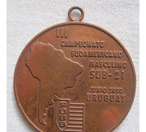 Medalla 3r Campeonato Sudamericano Basquetbol Masculino 2000