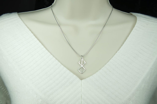 Collar De Runa Berserker De Ann Claridge, Con Cadena De 20 P