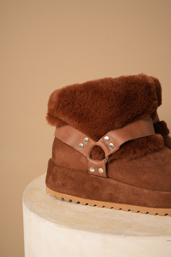 Pantubotas Mujer Plataforma Caña Pelo Estribo Invierno Oslo