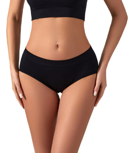 Pantaletas De Puro Algodón Transpirable Para Mujer, 6 Piezas