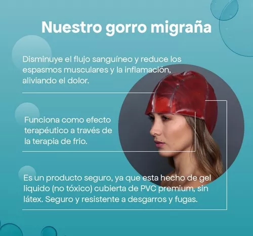 GENERICO Gorro De Gel Alivio De Migraña Terapia De Frío Dolor