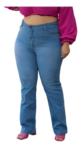 comprar Calça Jeans Feminina Tradicional Com Lycra Cintura Alta