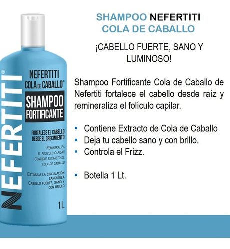 Shampoo Nefertiti Cola De Caballo 1l Para Crecimiento