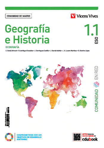 Geografia E Historia 1 Eso (1.1-1.2) Madrid Separ: Geografía, De Aa.vv. Eso 1.1, Vol. 1. Editorial Editorial Vicens Vives, Tapa Blanda En Español
