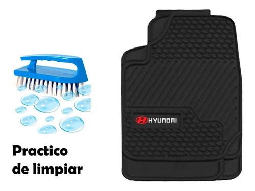 Imagen 2 de 4 de Pisos Jebe Pvc Grueso Hyundai Grand I10, I20, I30, Atos
