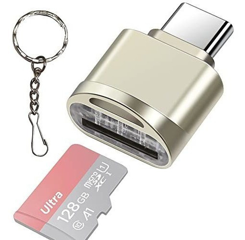 Type C Micro Sd/tf Card Reader With Keychain, Leizhan Usb C