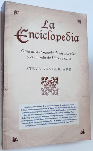 La Enciclopedia Guia No Autorizada Harry Potter Steve Vander