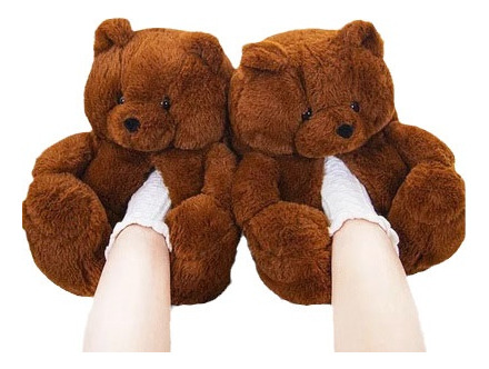 Cabibara Bear Home Invierno Caliente Algodón Zapatillas