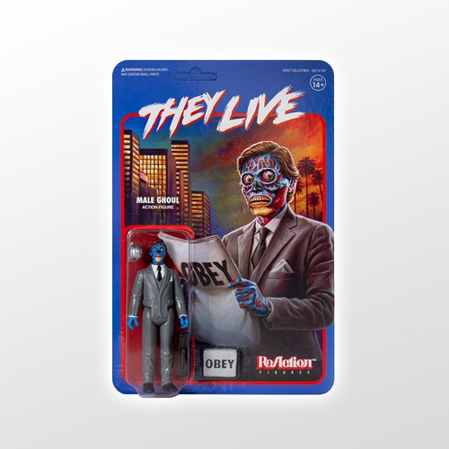 They Live Reaction Male Ghoul Super 7 Tierra Prima