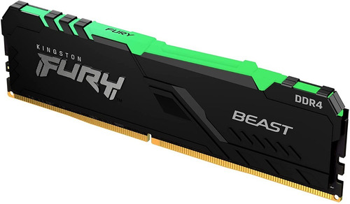 Imagen 3 de 5 de Memoria Ram Ddr4 8gb 2666mhz Kingston Fury Beast Rgb