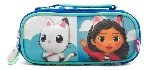 Estuchera Para Niña 3d Gabby's Dollhouse 2 Compartimientos