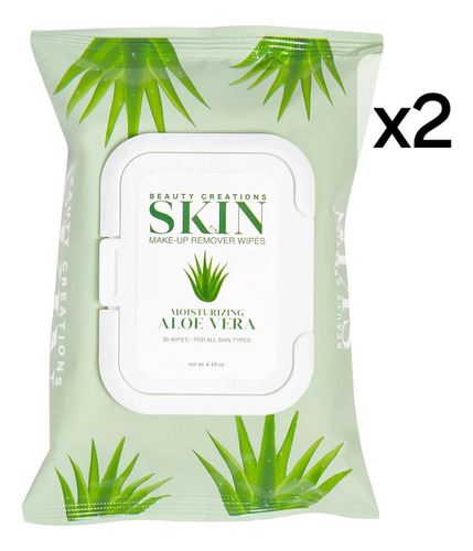 Toallitas Desmaquillantes Beauty Creations Aloe Vera 