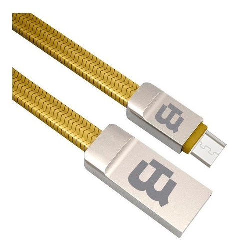 Cable Blackpcs Zinc V8 Oro 100 Cm 2.1a Cagmz-3 /v /vc Color Dorado