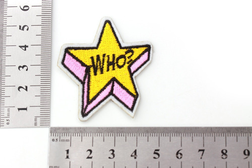 Aplique Estrella Who Parche Ropa Caja De 25 Unidades 