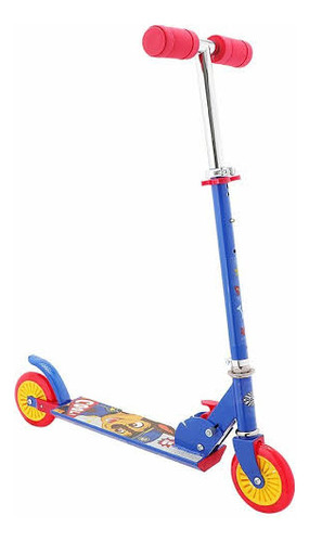 Scooter Patín De Aluminio Paw Patrol Chase. Plegable Y Luz. Color Azul Marino Paw Patrol Chase